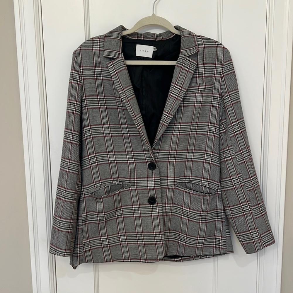 Lush Plaid Blazer (S)